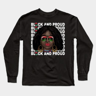 Black and Proud Melanin Girl Black History - Juneteenth 1865 Long Sleeve T-Shirt